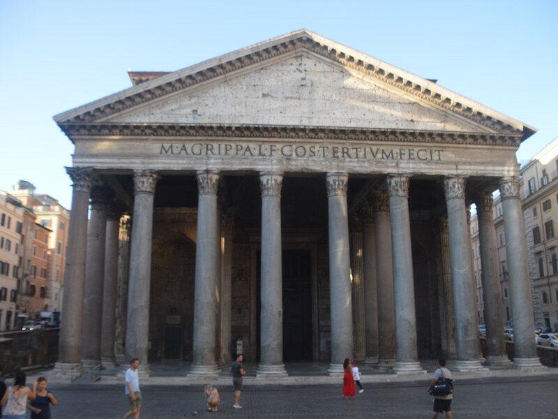 The Pantheon, an ancient Roman temple in Rome, Italy