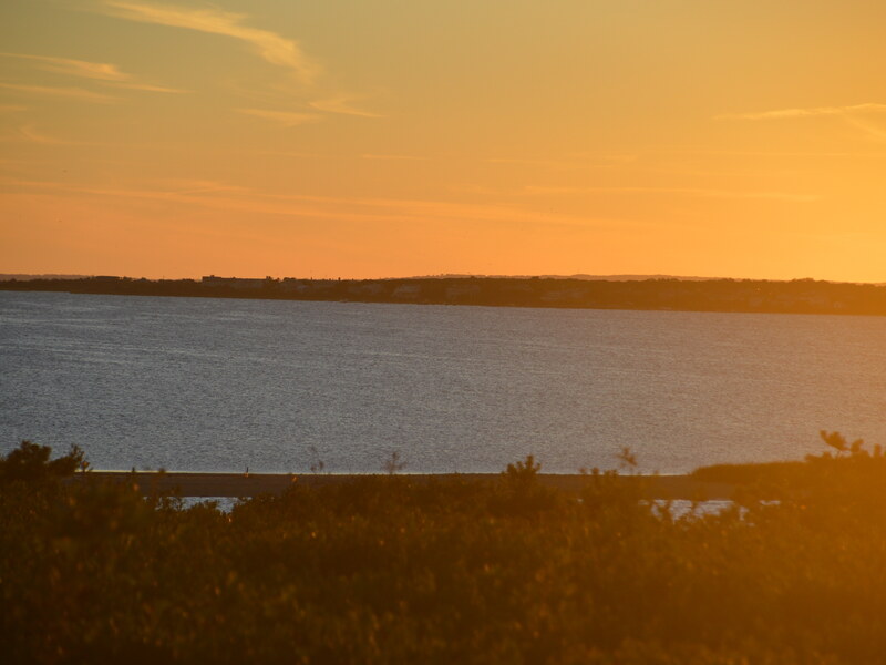 Sunset over Katama Bay and Edgartown