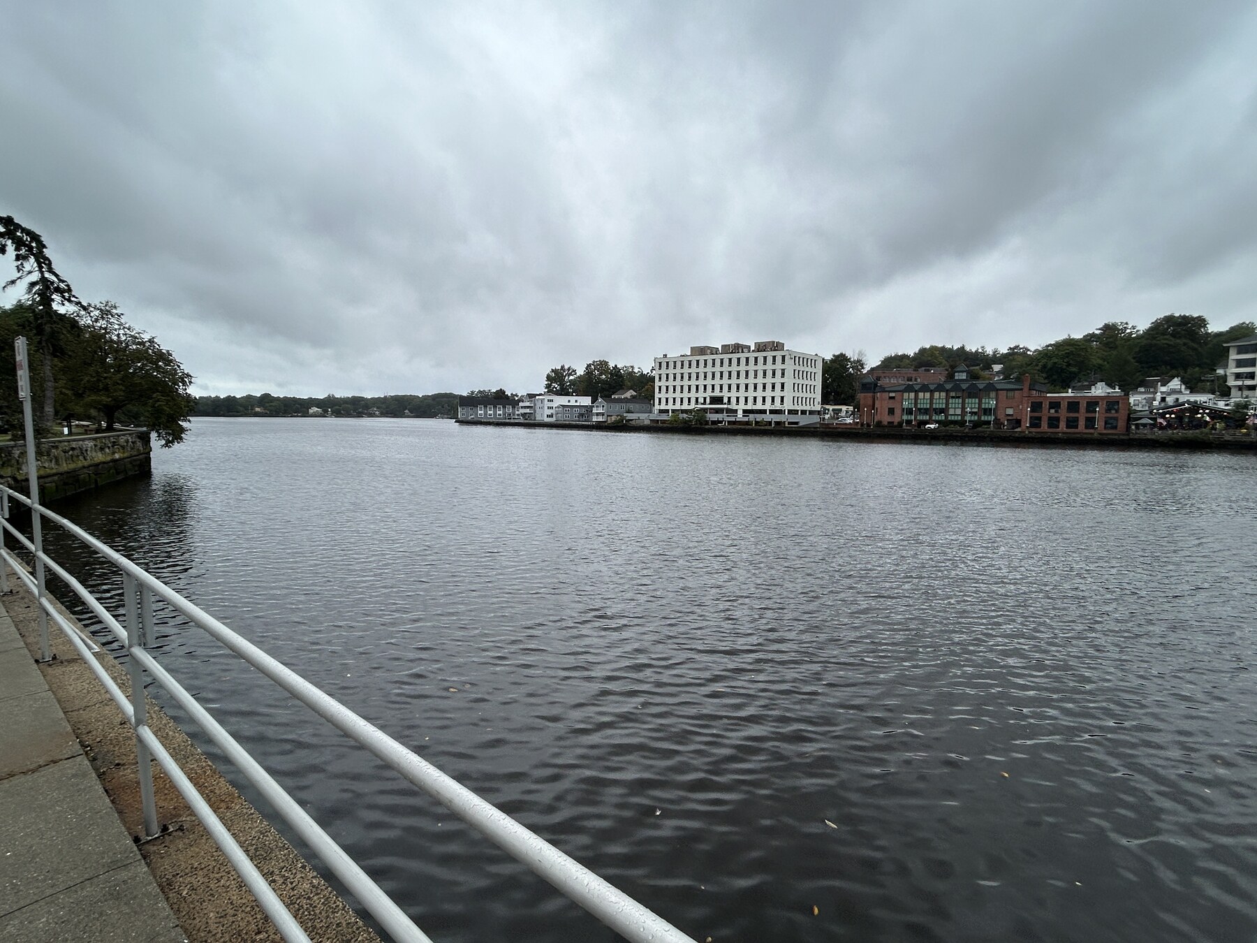 Waterfront buildings on the Saugatuck River
