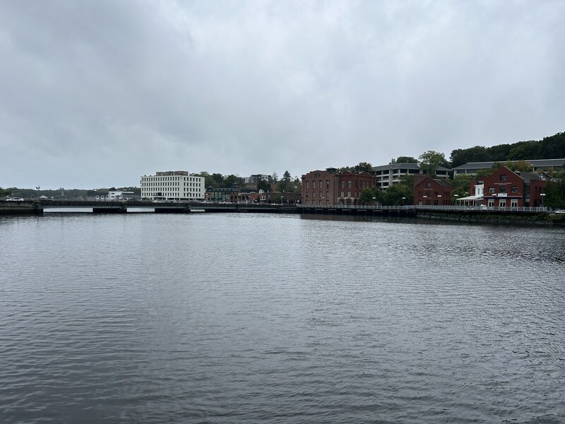 Waterfront buildings on the Saugatuck River