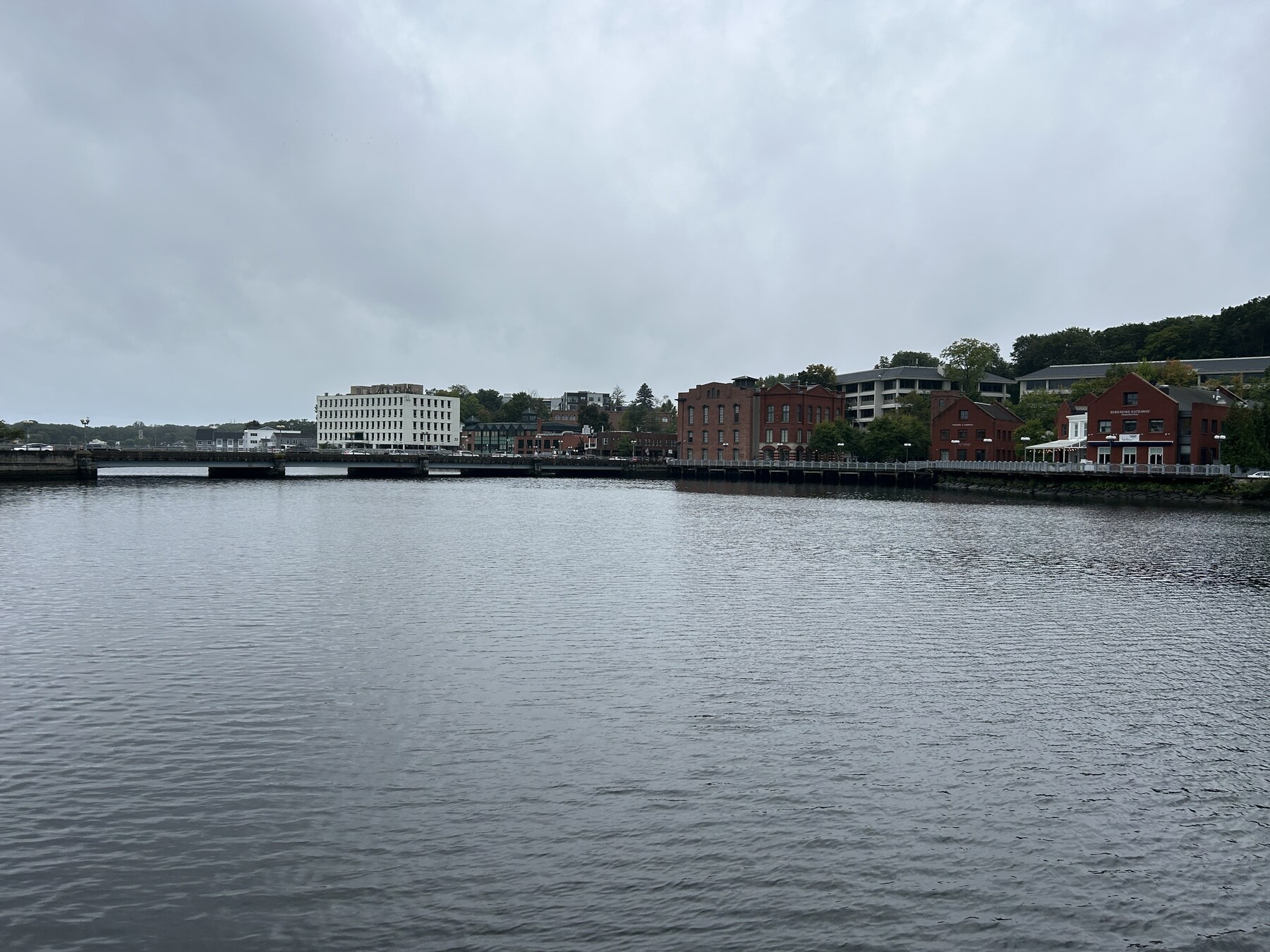 Waterfront buildings on the Saugatuck River
