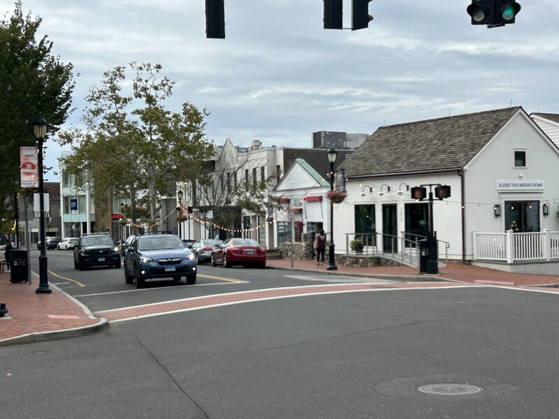 Downtown Westport streetscape